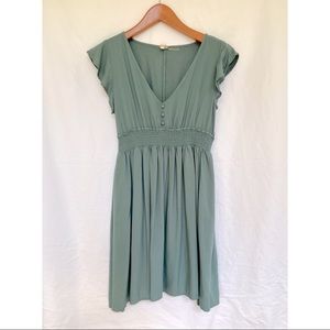Roxy Flutter Sleeve Dress